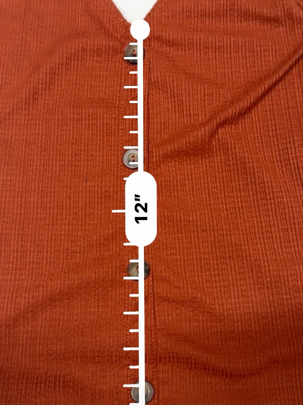 Caution To The Wind Ribbed Button-Front Tank Top in Rust - Picture 11 of 11